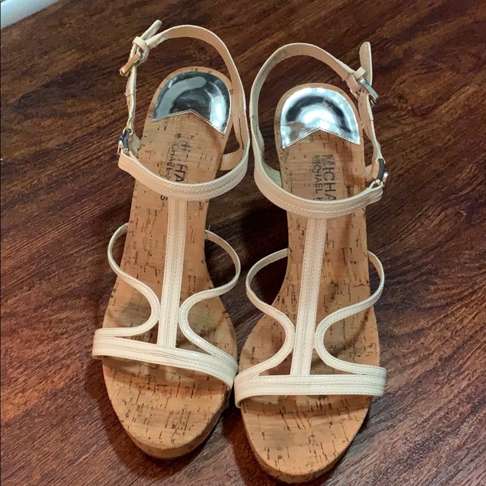 White Strappy wedge. Perfect condition